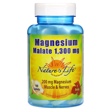 Nature's Life, Magnesium Malate, 200 mg ,100 Tablets