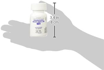 Sda Laboratories Chlorpheniramine Maleate Antihistamine Tablets - 4Mg For Effective Allergy Relief And Cold Symptom Management, Easy-To-Swallow Tablets - 100 Count (1 Pack) : Health & Household