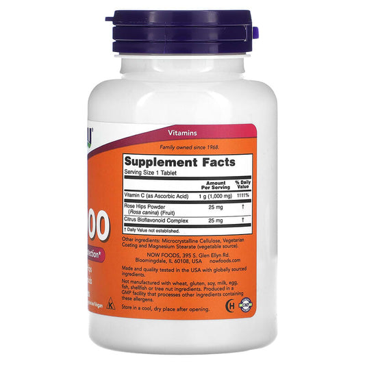 Now Foods, C-1000, With Rose Hips And Bioflavonoids