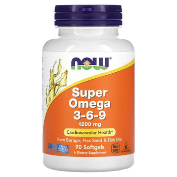 NOW Foods, Super Omega 3-6-9, 1,200 mg
