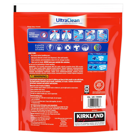 Kirkland Signature Ultra Clean Laundry Detergent Pacs, 152-Count