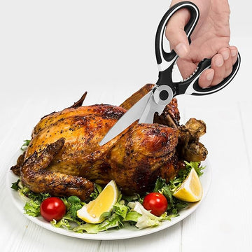 Multipurpose Kitchen Scissors β Stainless Steel Shears with Sharp Blades for Meat, Vegetables & More (PACK OF2)