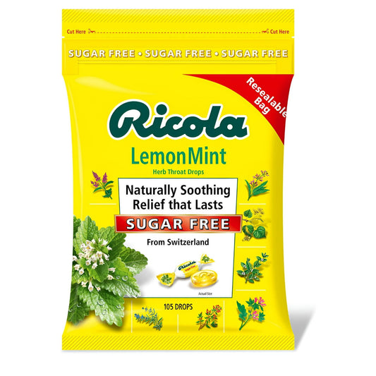Ricola Sugar Free Cough Drops – Natural Relief Lozenges, 105 Count