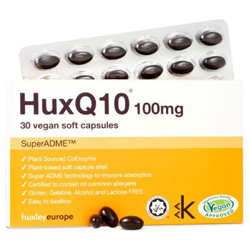 Huxley Europe Huxq10 100Mg Coenzyme Q10 - 30 Vegan Soft Caps