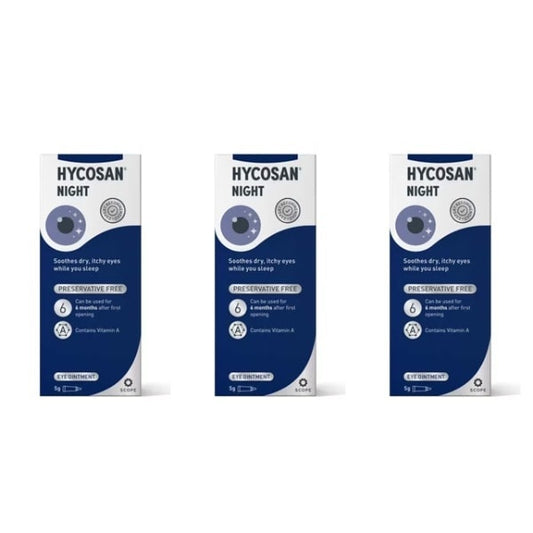 Hycosan Night Eye Ointment 5G Bundle X 3
