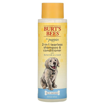 Burt’S Bees, 2-In-1 Tearless Shampoo & Conditioner For Puppies With Buttermilk & Linseed
