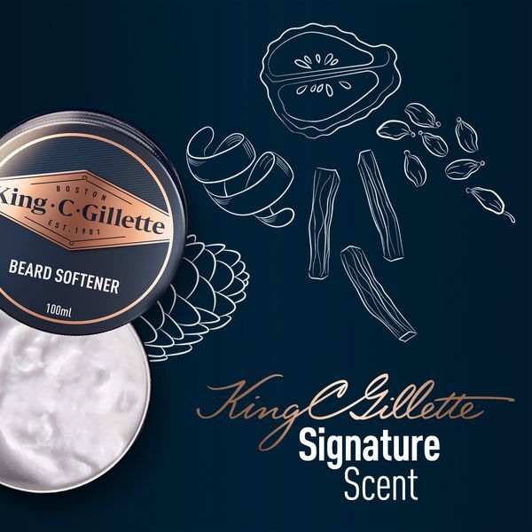King C. Gillette Beard Balm For Men, 100 Ml