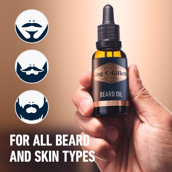 King C. Gillette Beard Oil For Men, 30 Ml