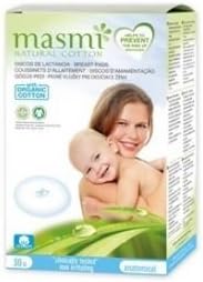 Masmi Natural Cotton Breastfeeding Pads 30 Units