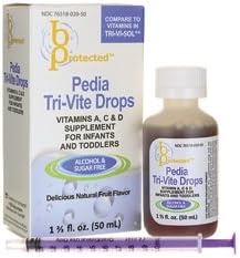 B Protected Pedia Tri-Vite Drops 1 2/3 Fl Ounce Liquid