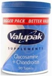Valupak Glucosamine & Chondroitin Tablets 90/Pk