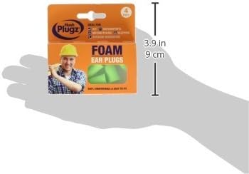 Hush Plugz Green Foam Earplugs - Pack Of 4Pr