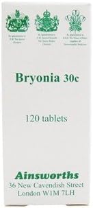 Ainsworths 30C Bryonia Homoeopathic Remedy - Pack Of 120 Tablets