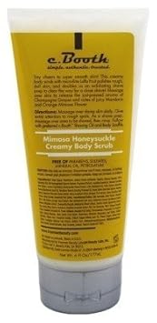 C.Booth Mimosa Honeysuckle Creamy Body Scrub 6 Ounce Tube (177Ml) : Beauty & Personal Care
