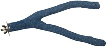 Exotic Nutrition Sandy Branch (Forked) - Durable Multi-Branch Nail Trimming Perch Stand Cage Accessory - Sugar Gliders, Squirrels, Degus, Marmosets, Monkeys, Parrots, Birds, Rats & Other Small Pets