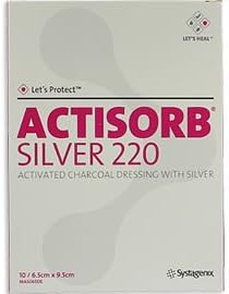 Actisorb Silver 9.5X6.5Cm 10