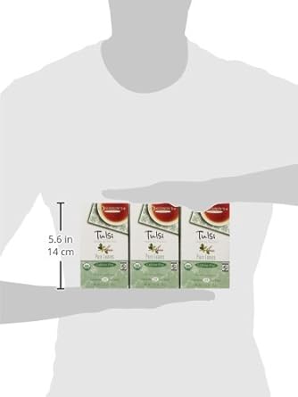 Davidson'S Organics, Tulsi Pure Leaves, 25-Count Tea Bags, Pack Of 6