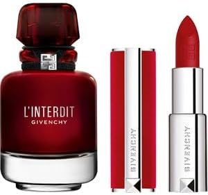 Linterdit By Givenchy For Women - 2 Pc Gift Set 1.7Oz Edp Rouge Spray, 0.11Oz Deep Velvet Lipstick