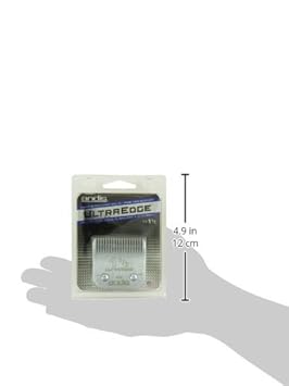 Andis β 64077, Ultra Edge Carbon-Infused Steel Detachable Clipper Blade - Chrome Finish Resists Rust with Extends Edge Life, Compatible All Andis Series - Size 1-1/2, 5/32-Inch Cut Length, Silver : Beauty & Personal Care