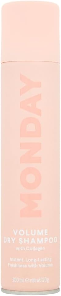 Monday Volume Dry Shampoo With Collagen Instant,Pink,200 Ml (Pack Of 1)