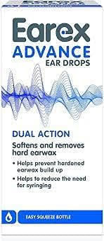 Earex Advance Ear Wax Removal Drops With Dual Action 12Ml