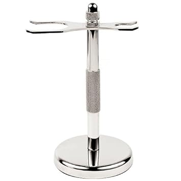 Parker 96R Men'S Safety Razor Shave Set - Includes Parker Luxurious 3-Band Pure Badger Shave Brush, Deluxe Chrome Shave Stand & Parker 96R Butterfly Open Safety Razor : Beauty & Personal Care