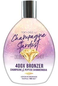 Champagne Stardust Double Shot 400X Bronzer Champagne & Peptide Shimmernova 13.5Oz : Beauty & Personal Care