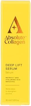 Absolute Collagen Boosting Hyaluronic Acid & Bakuchiol Face Serum, Anti-Aging Serum For Wrinkles, Retinol Alternative For Youthful, Hydration & Radiance, Plump Skin, 30Ml