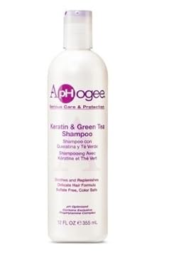 Aphogee Keratin & Green Tea Strengthening Shampoo - 12 Oz