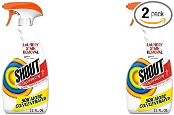 Shout Triple-Acting, Laundry Stain Remover, 22 Ounce (Pack Of 2)