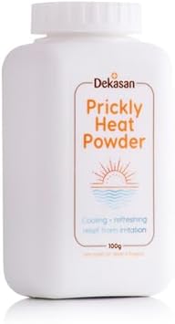 Dekasan Prickly Heat Body Powder For Relief From Prickly Heat, Milaria, Heat Rash | Proudly Made In The Uk | Travel Size | Trusted Globally — Over 1 Million Units Sold Worldwide