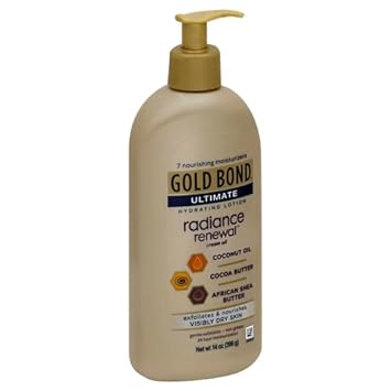 Gold Bond Radiance Renewal Hydrating Lotion, 14 oz., for Visibly Dry, Flaky & Ashy Skin