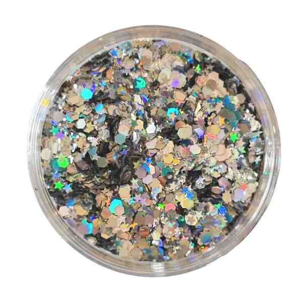 Luvyah Cosmetics Intergalactic Silver Body Glitter Face 6G