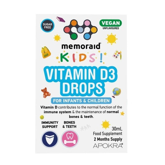 Memoraid Kids Vegan Vitamin D3 Drops 30Ml (2 Months Supply)