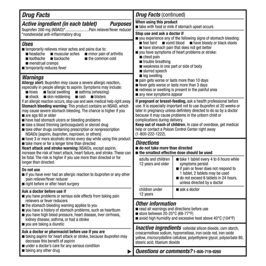 Kirkland Signature Ibuprofen 200 Mg, 1,000 Tablets