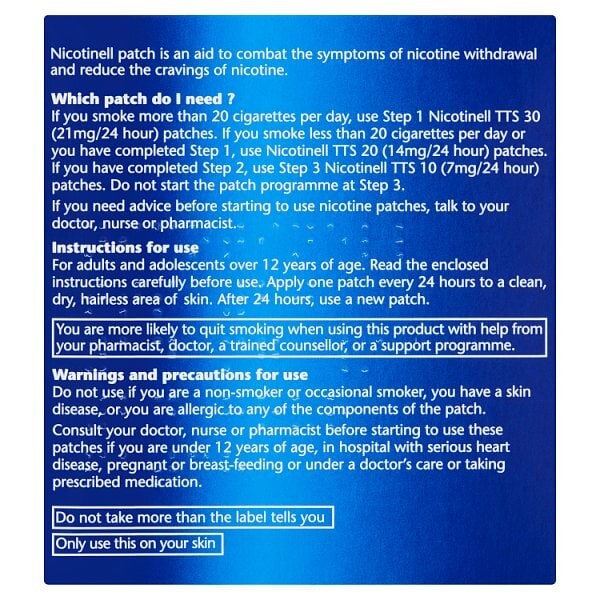 Nicotinell 14Mg/24 Hour Patch Step 2 7 Day Supply