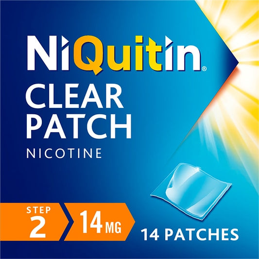 Niquitin 14Mg Step 2- 14 Nicotine Patches- Stop Smoking Aid