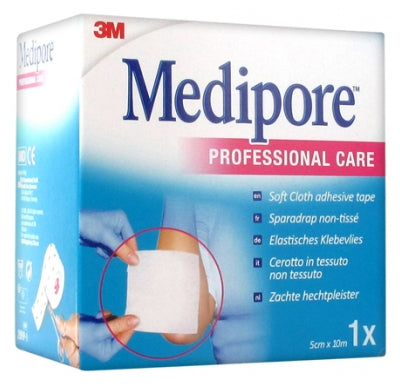 3M Medipore Professional Care Non Woven Tape 5Cm X 10M