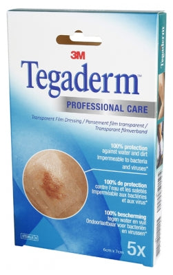 3M Tegaderm Transparent Film Plaster 6Cm X 7Cm 5 Plasters