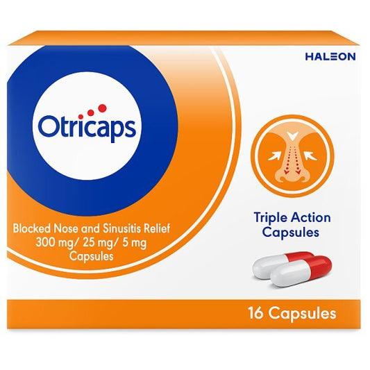 Otricaps Blocked Nose Sinusitis Capsules 16'S