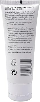 Waterman’S Moisturiseme® Luxurious Hand And Skin Cream With Cupuacu Butter, Shea Butter, Cocoa Butter, Allantoin And Almond Oil For Nourishing And Hydrating”