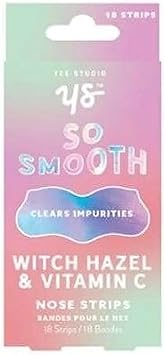 Yes Studio Witch Hazel & Vitamin C Nose Strips For Blackhead Removal & Clearing Impurities, 18 Strips, Unclogs Pores For Smoother Looking Skin
