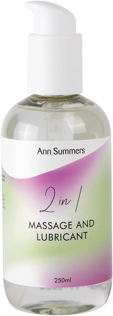 Ann Summers 2 in 1 Massage & Lubricant (250ml) – Smooth Water Based Lubricant Gel to Reduce Friction – Vegan-Friendly & Kind to Skin – Long-Lasting Bedroom Lubricant for Comfort & Glide : Amazon.co.uk: Health & Personal Care