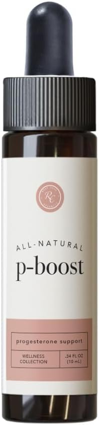 Rowe Casa Organics P-Boost Drops - Natural Hormone Balancing Essential Oils | Pre-Seed Fertility Drops | Bioidentical Progesterone Supplement For Fertility | Natural Menopause Support