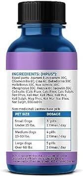 Bestlife4Pets Peaceful Paws Dog Calming Pills Aggression Management For Biting, Attacking, Chasing & More - Homeopathic Solution For Dog Noise Anxiety & Behavior Issues - Non-Drowsy Treatment