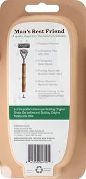 Bulldog Mens Skincare And Grooming Original Bamboo Razors For Men With A Natural Bamboo Razor Handle And 2 Razor Refills