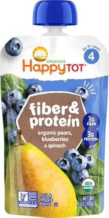 Happytot Organic Pear, Blueberry & Spinach, 4 Oz (Pack Of 4)