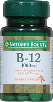 Nature'S Bounty Vitamin B-12 1000 Mcg Tablets, 100 Count (Pack Of 1)