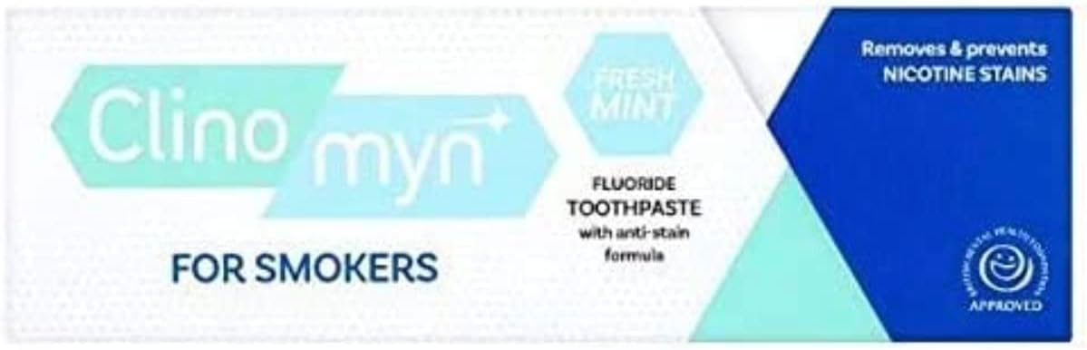 Clinomyn Anti-Stain Flouride Toothpaste For Smokers - Pack Of 6