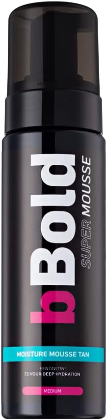 bBold Super Mousse Medium, Self Tan with Aloe Vera & PENTAVITIN, Vegan & Cruelty Free Professional Fake Tan Mousse 175ml : Amazon.co.uk: Beauty